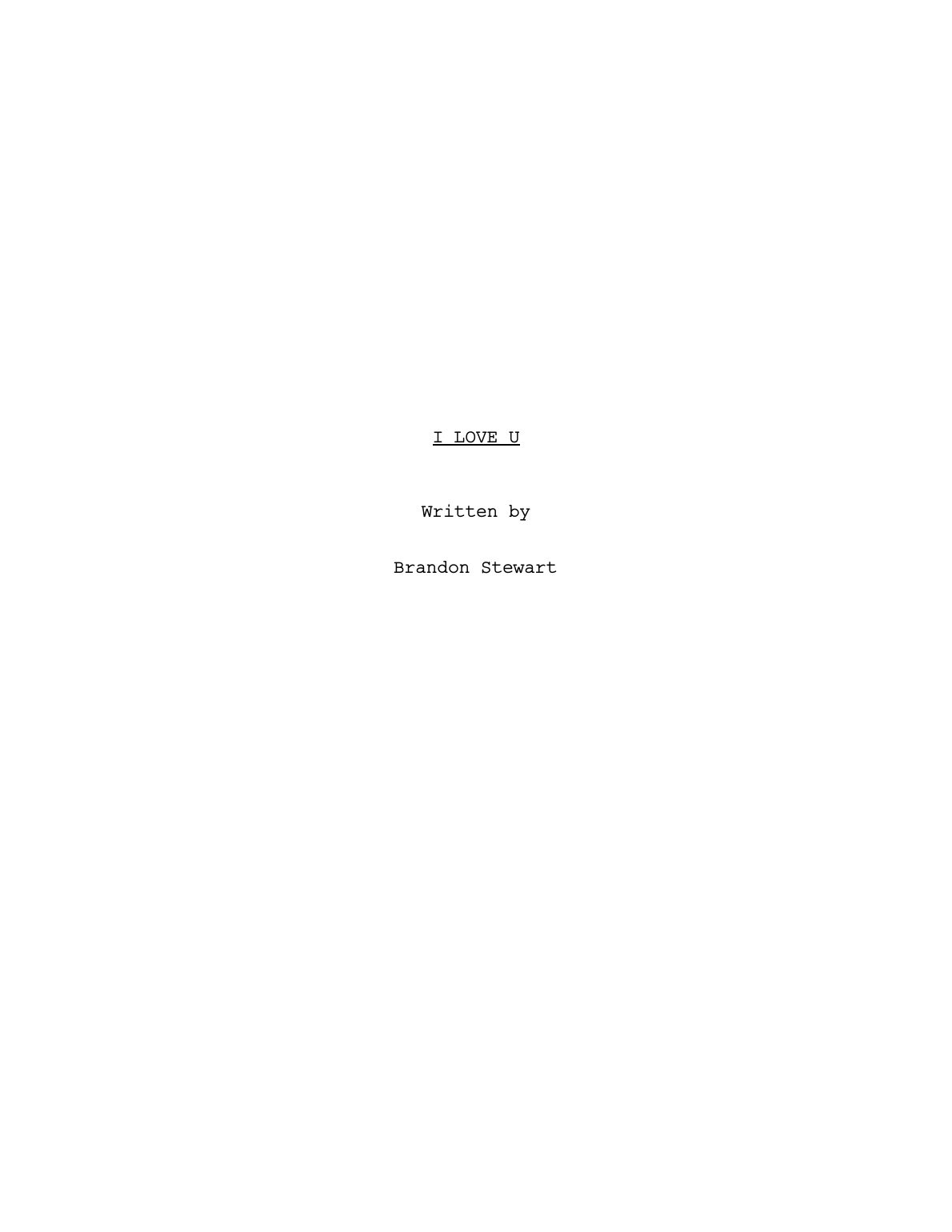 I Love U title page
